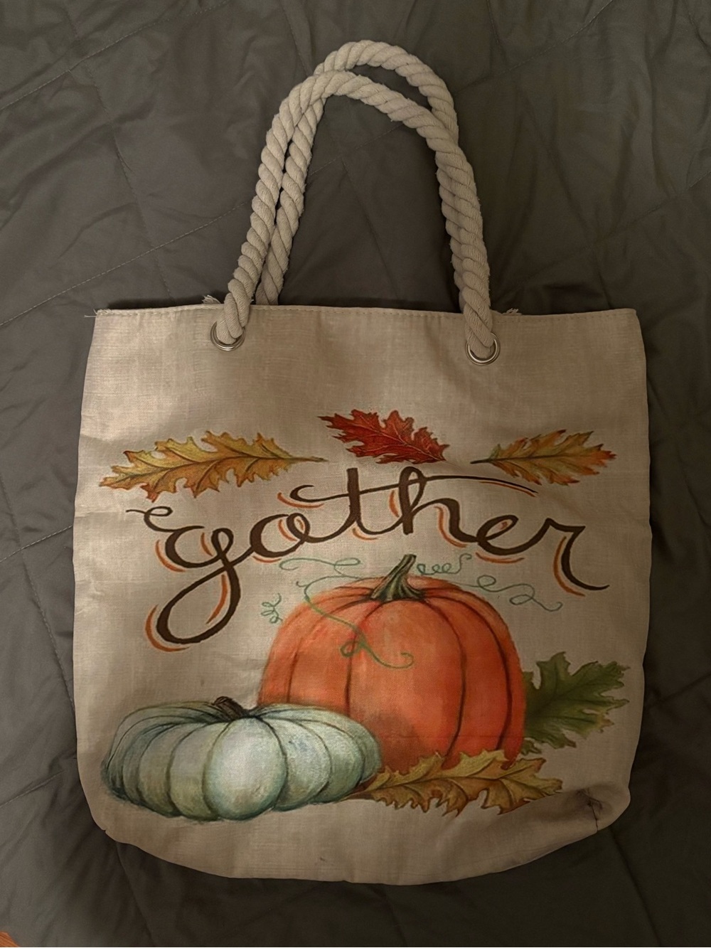 Fall tote bag - Picture 2 of 3